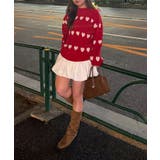 ベロアモールたっぷりハートニット | NICE CLAUP / OLIVE des OLIVE　OUTLET | 詳細画像22 