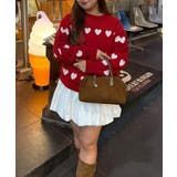 ベロアモールたっぷりハートニット | NICE CLAUP / OLIVE des OLIVE　OUTLET | 詳細画像26 