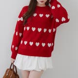 ベロアモールたっぷりハートニット | NICE CLAUP / OLIVE des OLIVE　OUTLET | 詳細画像49 