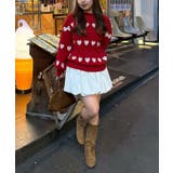 ベロアモールたっぷりハートニット | NICE CLAUP / OLIVE des OLIVE　OUTLET | 詳細画像29 