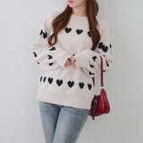 ベロアモールたっぷりハートニット | NICE CLAUP / OLIVE des OLIVE　OUTLET | 詳細画像31 