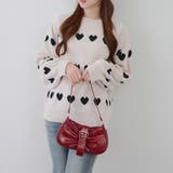 ベロアモールたっぷりハートニット | NICE CLAUP / OLIVE des OLIVE　OUTLET | 詳細画像33 