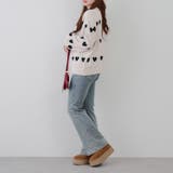 ベロアモールたっぷりハートニット | NICE CLAUP / OLIVE des OLIVE　OUTLET | 詳細画像38 