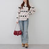 ベロアモールたっぷりハートニット | NICE CLAUP / OLIVE des OLIVE　OUTLET | 詳細画像39 