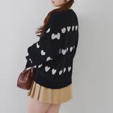 ベロアモールたっぷりハートニット | NICE CLAUP / OLIVE des OLIVE　OUTLET | 詳細画像42 