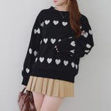 ベロアモールたっぷりハートニット | NICE CLAUP / OLIVE des OLIVE　OUTLET | 詳細画像43 