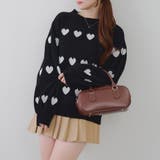 ベロアモールたっぷりハートニット | NICE CLAUP / OLIVE des OLIVE　OUTLET | 詳細画像45 