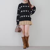 ベロアモールたっぷりハートニット | NICE CLAUP / OLIVE des OLIVE　OUTLET | 詳細画像46 