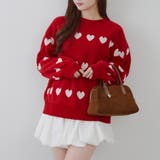 ベロアモールたっぷりハートニット | NICE CLAUP / OLIVE des OLIVE　OUTLET | 詳細画像50 