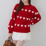 ベロアモールたっぷりハートニット | NICE CLAUP / OLIVE des OLIVE　OUTLET | 詳細画像51 