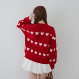 ベロアモールたっぷりハートニット | NICE CLAUP / OLIVE des OLIVE　OUTLET | 詳細画像53 