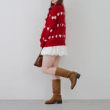 ベロアモールたっぷりハートニット | NICE CLAUP / OLIVE des OLIVE　OUTLET | 詳細画像55 