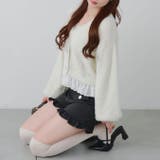 【5色展開】裾レースリボン釦カーディガン | RMAF　NICE CLAUP / OLIVE des OLIVE | 詳細画像9 