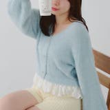 【5色展開】裾レースリボン釦カーディガン | RMAF　NICE CLAUP / OLIVE des OLIVE | 詳細画像18 