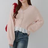 【5色展開】裾レースリボン釦カーディガン | RMAF　NICE CLAUP / OLIVE des OLIVE | 詳細画像21 