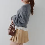 【5色展開】裾レースリボン釦カーディガン | RMAF　NICE CLAUP / OLIVE des OLIVE | 詳細画像30 