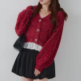 【5色展開】裾レースリボン釦カーディガン | RMAF　NICE CLAUP / OLIVE des OLIVE | 詳細画像5 