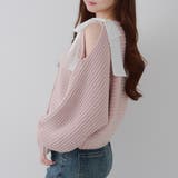 ピンク | 肩リボンモールプルオーバー | NICE CLAUP / OLIVE des OLIVE OUTLET
