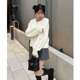 レースアップモールケーブルニット | NICE CLAUP / OLIVE des OLIVE　OUTLET | 詳細画像5 