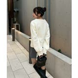 レースアップモールケーブルニット | NICE CLAUP / OLIVE des OLIVE　OUTLET | 詳細画像6 