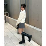 レースアップモールケーブルニット | NICE CLAUP / OLIVE des OLIVE　OUTLET | 詳細画像7 