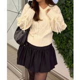 レースアップモールケーブルニット | NICE CLAUP / OLIVE des OLIVE　OUTLET | 詳細画像12 