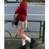 レースアップモールケーブルニット | NICE CLAUP / OLIVE des OLIVE　OUTLET | 詳細画像16 