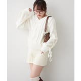 レースアップモールケーブルニット | NICE CLAUP / OLIVE des OLIVE　OUTLET | 詳細画像33 