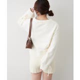 レースアップモールケーブルニット | NICE CLAUP / OLIVE des OLIVE　OUTLET | 詳細画像35 