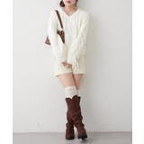 レースアップモールケーブルニット | NICE CLAUP / OLIVE des OLIVE　OUTLET | 詳細画像37 