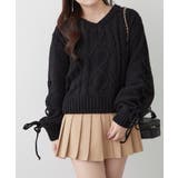 レースアップモールケーブルニット | NICE CLAUP / OLIVE des OLIVE　OUTLET | 詳細画像38 