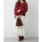 レースアップモールケーブルニット | NICE CLAUP / OLIVE des OLIVE　OUTLET | 詳細画像46 