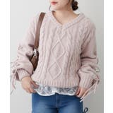 レースアップモールケーブルニット | NICE CLAUP / OLIVE des OLIVE　OUTLET | 詳細画像53 