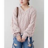 レースアップモールケーブルニット | NICE CLAUP / OLIVE des OLIVE　OUTLET | 詳細画像56 