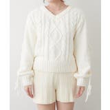 レースアップモールケーブルニット | NICE CLAUP / OLIVE des OLIVE　OUTLET | 詳細画像59 