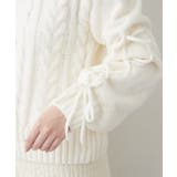 レースアップモールケーブルニット | NICE CLAUP / OLIVE des OLIVE　OUTLET | 詳細画像63 