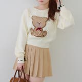 リボンくまさんニット | NICE CLAUP / OLIVE des OLIVE　OUTLET | 詳細画像20 