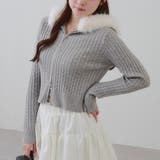 キラキラケーブルファーパーカー | RMAF NICE CLAUP / OLIVE des OLIVE | 詳細画像1