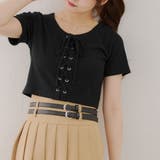 【MARCHES】レースアップテレコT | NICE CLAUP / OLIVE des OLIVE OUTLET | 詳細画像1