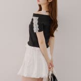 レース付テレコプルオーバー | NICE CLAUP / OLIVE des OLIVE　OUTLET | 詳細画像18 