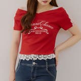 レース付テレコプルオーバー | NICE CLAUP / OLIVE des OLIVE　OUTLET | 詳細画像1 