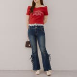 レース付テレコプルオーバー | NICE CLAUP / OLIVE des OLIVE　OUTLET | 詳細画像4 