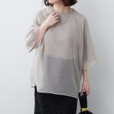 グレージュ | 【NUNIFE】オーガンジー重ねラグランTシャツ | RMAF NICE CLAUP / OLIVE des OLIVE