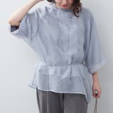 ブル-グレ- | 【NUNIFE】オーガンジー重ねラグランTシャツ | RMAF NICE CLAUP / OLIVE des OLIVE