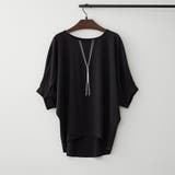 ブラック | ネックレス刺繍2WAYT | NICE CLAUP / OLIVE des OLIVE OUTLET