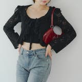 起毛カットジャガードラッフルカーディガン | NICE CLAUP / OLIVE des OLIVE　OUTLET | 詳細画像17 