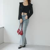 起毛カットジャガードラッフルカーディガン | NICE CLAUP / OLIVE des OLIVE　OUTLET | 詳細画像25 