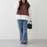 ネックレス刺繍ドッキングプルオーバー | NICE CLAUP / OLIVE des OLIVE　OUTLET | 詳細画像10 