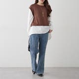 ネックレス刺繍ドッキングプルオーバー | NICE CLAUP / OLIVE des OLIVE　OUTLET | 詳細画像12 