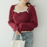 【2枚SET】レース付ワイドリブアンサンブル | NICE CLAUP / OLIVE des OLIVE　OUTLET | 詳細画像4 